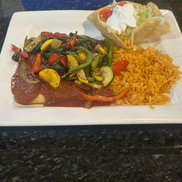 Enchiladas Vegetarian.