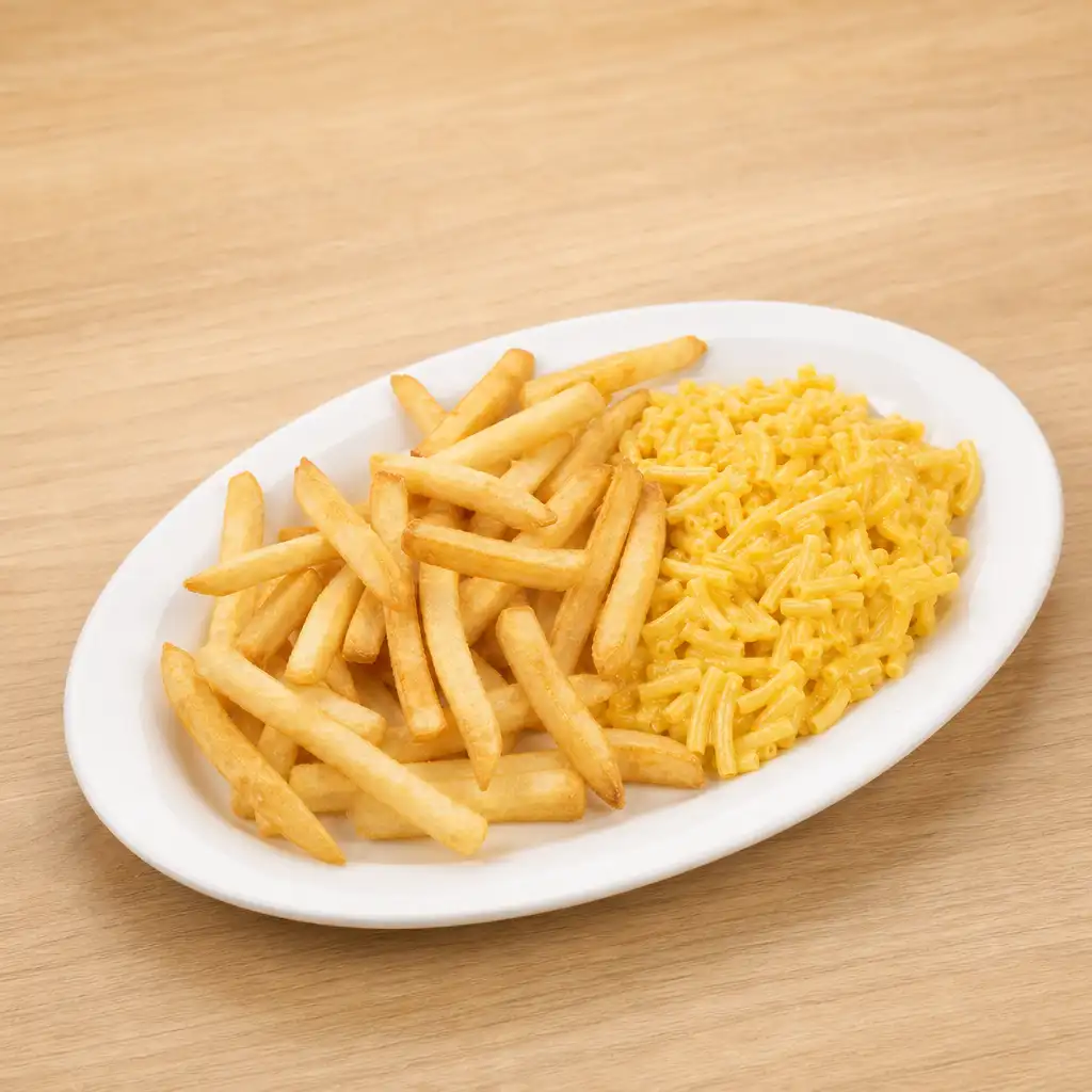 #10 Kid's Mac & Cheese Served with Fries.