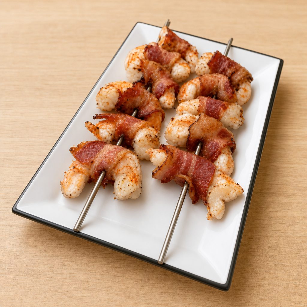 Brochetas de Camarón.