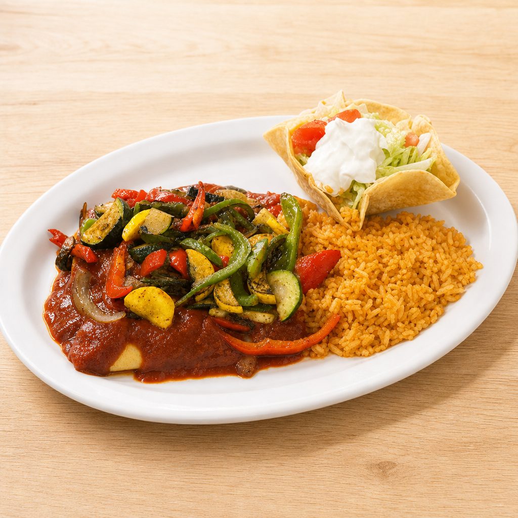 Enchiladas Vegetarian.