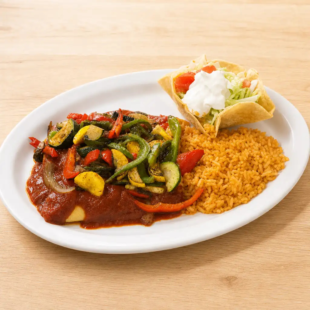 Enchiladas Vegetarian.