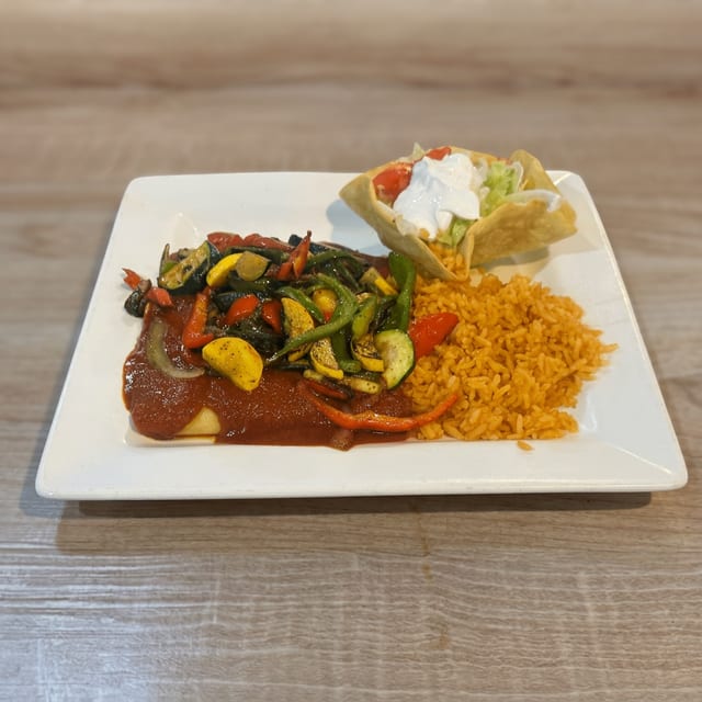 Enchiladas Vegetarian.